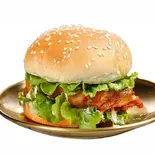 オーリンズ風チキンバーガー（J.CHICKEN 上野アメ横店）