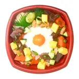 バラ温玉丼（総武丼丸 ボックスダイニング）