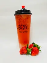 (季節限定)フレッシュいちごジャスミンティー(満杯いちご)（CHA X TEN (チャテン)）