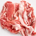 豚肉スライス50g(猪肉)（にゃんこ麻辣烫住吉店 七福煎餅）