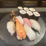上にぎり トロ新香巻きセット(鮨清水)