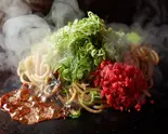【ぷりぷり牛ホルモン】九条ねぎがくせになる濃厚ソース焼きそば(碑文谷生まれ!京都九条ねぎ焼き専門店)