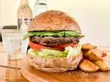 アボカドバーガー(フライドポテト付)（Blue Green BURGER 市川店）