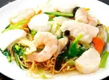 海鮮揚げそば（紹興飯店）