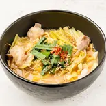 博多もつちゃんぽん みそ味（もつ鍋おおやまカウンターkitte博多店）