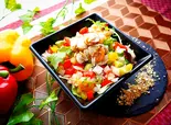 ホタテのグレインズライスボウルサラダ(Grains rice bowl salad グリーングレインブレイン)