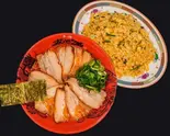 チャーシューHOTらーめん＆【大】チャーハンセット Cha-shu Spicy Ramen ＆ Large Fried Rice Set（ラー麺ずんどう屋 尼崎店）
