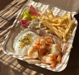 'Onoガーリックシュリンプ（B級ハワイアンランチ！）
