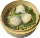 蒸しエビ餃子（中華料理 揚州飯店）