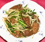 韮菜豚肝(中華料理 万里)