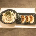 チャーマヨ丼+あぐー豚餃子3コ（麺や堂幻）