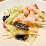西芹炒虾仁/セロリと海老のサッパリ炒め（江記 香港料理 打邊炉）