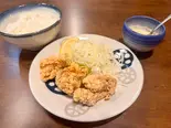 とりの竜田揚げ定食(3個)（手作り定食 台所ふね）