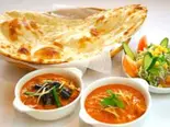 【カレー二つとサラダ付き】2カレーセット 2Curry Set（インドラ三鷹店）
