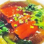 青菜と豚角煮ラーメン/Vegetable and braised pork noodles(中華料理 龍門)