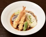 冷やし海老天とろろ蕎麦（へぎ蕎麦・丼ぶり 笹陣 渋谷店）