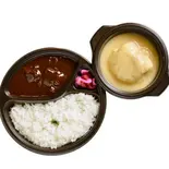 ハヤシライス ＆ ロールキャベツ1貫（【ロールキャベツ】洋食アカシア 新宿本店）