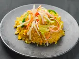 カニカマ入り玉子炒飯/蟹肉炒饭（楽山楽・甘皮鴨専門店）