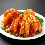殻付き大エビのチリソース炒め(龍城飯店)