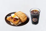 サンマルクホットサンド 月見テリヤキつくねセット（サンマルクカフェ 三軒茶屋店）