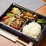 ブルゴキ弁当(韓国惣菜3品付,ご飯大盛り無料)（韓国料理＆焼肉 大長今 立川店）