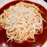 チーズのせあんかけスパ（名古屋名物あんかけスパあんかけ亭）