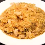 漬け白菜と春雨、豚肉炒め（聚楽飯店）