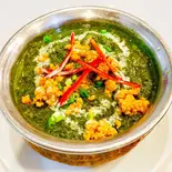 キーマサグカレーセット keema sag curry（アジアンレストランマウンテン 浦安店）