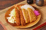 ハムカツ＆エビフライ弁当（絶品揚げ物 とんとり屋 蕨中央）