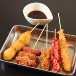 串揚げおまかせ5点盛り（食道楽 まいど）