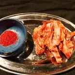 辛みそ脂付ハツモト（炭火焼ホルモン焼肉専門店 ホルモン二郎）