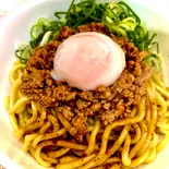旨辛ひき肉ぶっかけ麺（カリトロ豊中店）