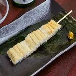 築地の鰻白焼き串1本(柚子胡椒)（築地DINING金のうなぎ 中村橋店）