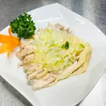 蒸し鶏長ネギソース（チャイナ厨房）