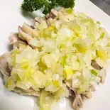 蒸し鶏長ネギソース(味四川 四川ダイニング)