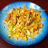 牛ハチノスとネギピリ辛和え（中華料理如家）
