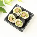 高野豆腐の八丁味噌甘辛ソース玄米巻き寿司（玄米のおすしテック 新大阪本店）
