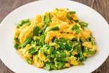 ニラ玉子 Stir Fried Garlic Chives with Eggs(中華料理 成都 高円寺本店)