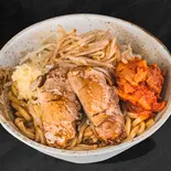 韓国キムチ油そば(肉90g 麺220g)（油そば 豚魂 久米川店 TON-KON Abura Soba with a Giant Slice of Roasted Pork Kumegawa）