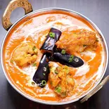 チキンナスマサラカレー (Chicken Eggplant Masala Curry)(エベレストキッチン)