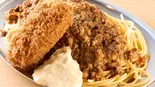 カニクリーム＆ミートソース Crab Creamy Croquette＆Meat Sauce（スパゲティの店『神田ナポリタン』 札幌東店）