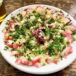 蛸のカルパッチョ（生牡蠣と牡蠣料理専門店オイスターズ）