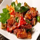 豚肉のハーブ炒め Stir fried Pork Herb(タイ・インド料理のお店 ALMOND TREE)