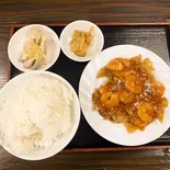 エビチリ(干烧虾仁)定食（祥和食府）