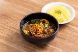 牛筋ベジスープカレー(薬膳うずら入) Beef tendon ＆ Vegetable Soup Curry（SoupCurry Beyond Age 南19条店 (スープカレー専門店 ビヨンドエイジ 南店) 自慢のスープは8種類から選べます）