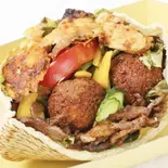 ファラフェル入りケバブサンドイッチKebab sandwich with falafel(Aras Kebab)