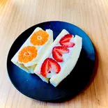 旬のいちごサンド&完熟ハウスみかんサンド(Morning Fellow神楽坂)