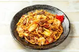 スジ肉入りキムチうどん（あつあつ亭）