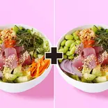【シェアセット】クラシックポキ＆クラシックポキまぐろセット(Classic Poke ＆ Classic Poke Tuna Set)（LAスタイル ポキボウル専門店 SCALES(スケール)中目黒 なんば店）