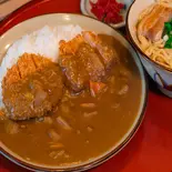 カツカレー 半そばセット（そば家 鶴小 壺川店）